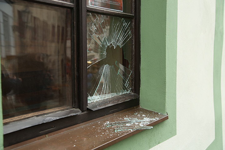 A2B Glass are able to board up broken windows while they are being repaired in Burnham.